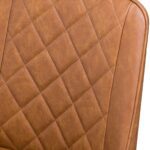 Dining Chair. Chair. Dining Table. Criss Cross. Pattern. Furniture. Seating. Tan. Faux. Leather. Legs. Metal. Black. Home. Kitchen. Bedroom. Decor. Classic. Sleek. Modern. Classic.