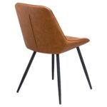 Dining Chair. Chair. Dining Table. Criss Cross. Pattern. Furniture. Seating. Tan. Faux. Leather. Legs. Metal. Black. Home. Kitchen. Bedroom. Decor. Classic. Sleek. Modern. Classic.