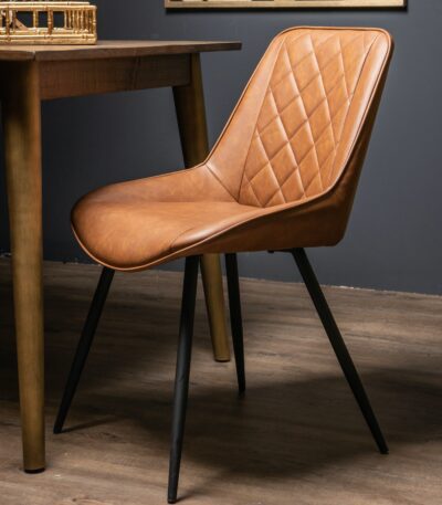 Dining Chair. Chair. Dining Table. Criss Cross. Pattern. Furniture. Seating. Tan. Faux. Leather. Legs. Metal. Black. Home. Kitchen. Bedroom. Decor. Classic. Sleek. Modern. Classic.