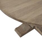Dining. Table. Furniture. Home. Living. Room. Kitchen. Brown. Wood. Handmade. Handcrafted. Functionality. Round. Premium. Timeless. Durability. Sturdy. Modern. Neutral.