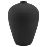 Matt. Black. Vase. Tall. Minimalist. Versatile. Home. Decor. Accessories. Decorative. Dining. Bedroom. Hallway. Living. Room. Interior. Modern. Table. Stylish. Design.