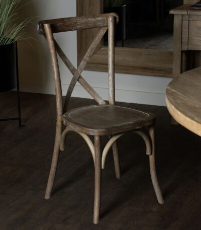 Rustic. Chair. Dining. Cross. Back. Furniture. Seating. Living. Room. Home. Kitchen. Wood. Rustic. Oak. Timeless. Handcrafted. Handmade. Classic. Style.