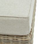 Outdoor. Furniture. Garden. Footstool. Stools. Sofa. Seating. Wicker. Aluminium. Weatherproof. Rustproof. Durable. Comfortable. Cushion. Olefin. Fabric. Acacia. Wood. Eco-friendly. Wood. Resilient. Wicker. Resistant. Beige.