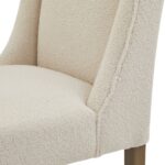 Dining. Chair. Seating. Cream. Bone. Brown. Upholstery. Furniture. Home. Living. Kitchen. Room. Decor. Timeless. Neutral. Comfort. Natural. Boucle