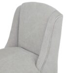 Fabric. Barstool. Stool. High Stool. Brown. Grey. Matte. Texture. Chair. Seating. Luxury. Plush. Chic. Home. Decor. Furniture. Living. Dining. Kitchen. Bar. Room. Comfort. Upholstery. Design. Versatile.