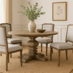 Grey. Chair. Seating. Dining Chair. Furniture. Wood. Fabric. Neutral. Modern. Versatile. Sturdy. Elegant. Classic. Living. Room. Home. Decor. Kitchen.