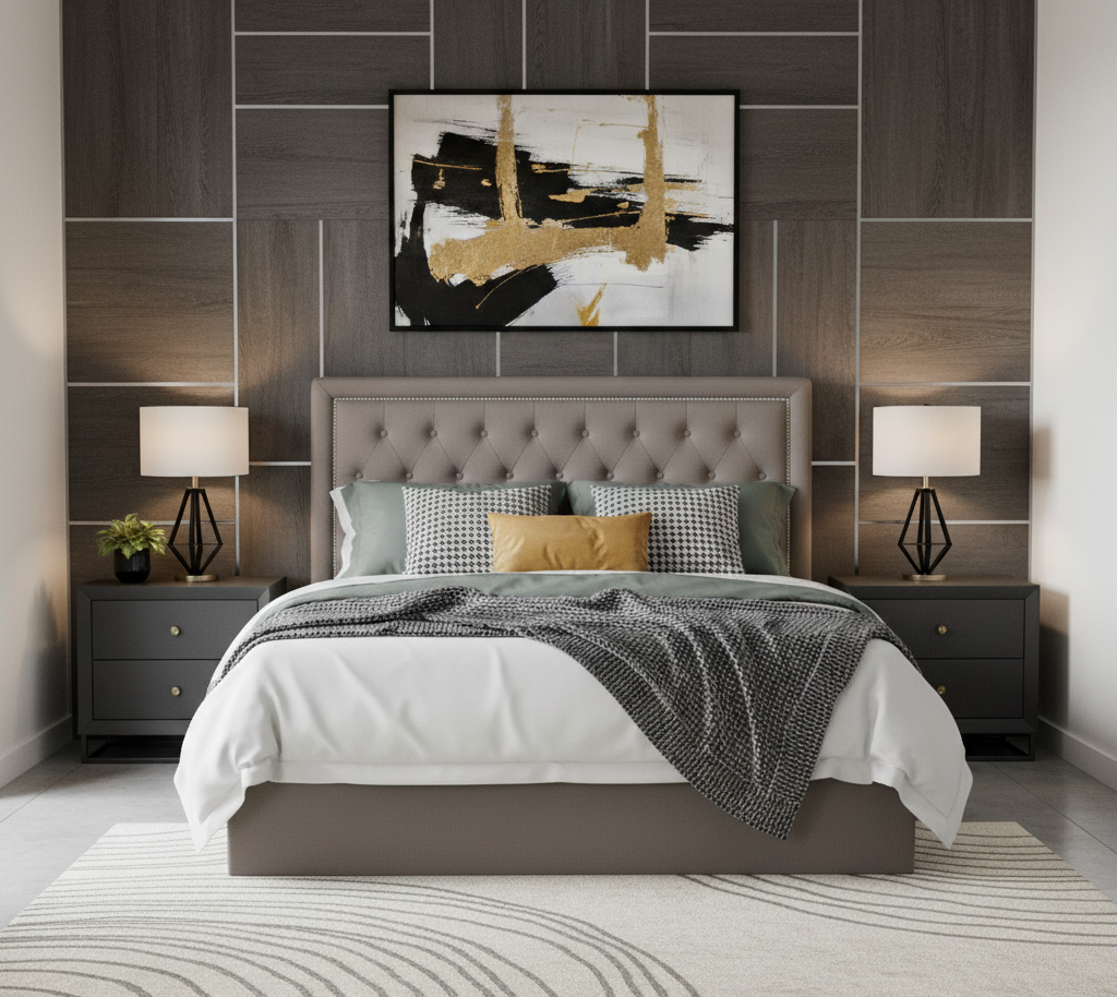 Olivia Grey Velvet Double Ottoman Bed Olivia Dark Grey Velvet Double Ottoman Bed. Stud detail headboard. Ottoman bed. Clean-lined design. Elegant design. Plush velvet upholstery. Luxurious tactile feel. Natural wood frame. Tufted tall headboard. Stud and button detail. Contemporary luxe design. Stylish. Sophisticated. Durable. Practical. Storage space. Modern aesthetic. Easy assembly. Sturdy construction. Timeless design. Neutral colour palette. Fine craftsmanship. Luxurious materials. Bedroom. Furniture. Home decor.