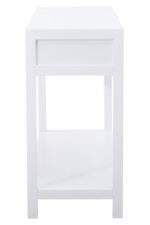 Brio. Console Table. White. Wood. Natural Rattan. Rattan Panels. Undershelf. Storage. Living Room Furniture. Home Decor. Earthy Aesthetic. Minimalist Design. Scandinavian Style. Light Furniture. Functional Furniture. Stylish Console. Natural Materials. Contemporary Home. Neutral Colors. Modern Furniture.