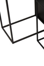 Valento. Side tables. Set of 3. Black finish. Iron frame. Minimalist furniture. Rectangular tables. Modern home decor. Durable tables. Compact design. Living room furniture. Sleek tables. Contemporary style. Space-saving furniture. Home accessories. Functional furniture. Versatile tables. Luxury finish. Black furniture. Metal furniture. Stylish side tables.