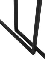 Dakota Nest of 2 Tables. Nesting tables. Black iron tables. Rattan and metal tables. Durable side tables. Space-saving furniture. Modern tables. Minimalist design. Natural living. Home furniture. Living room tables. Versatile tables. Black furniture. Contemporary decor. Stylish tables. Functional furniture. Accent tables. Small space furniture. Sleek square frames. Eco-friendly materials. Rustic-modern style.