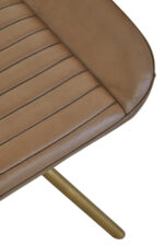 marco leather footstool. modern leather ottoman. genuine leather footstool. leather stool for living room. compact leather footrest. durable leather ottoman seat. stylish leather footstool. leather stool for modern homes. leather footrest with cushion. square leather footstool. footstool for sofa. leather accent stool. minimal leather footstool design. grey leather footrest. padded leather stool. leather stool with sturdy base. versatile leather footrest. small leather ottoman. elegant leather stool. leather footrest for bedroom. gold finish iron slanted legs.