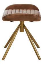 marco leather footstool. modern leather ottoman. genuine leather footstool. leather stool for living room. compact leather footrest. durable leather ottoman seat. stylish leather footstool. leather stool for modern homes. leather footrest with cushion. square leather footstool. footstool for sofa. leather accent stool. minimal leather footstool design. brown leather footrest. padded leather stool. leather stool with sturdy base. versatile leather footrest. small leather ottoman. elegant leather stool. leather footrest for bedroom. gold finish iron slanted legs.