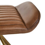 marco leather footstool. modern leather ottoman. genuine leather footstool. leather stool for living room. compact leather footrest. durable leather ottoman seat. stylish leather footstool. leather stool for modern homes. leather footrest with cushion. square leather footstool. footstool for sofa. leather accent stool. minimal leather footstool design. brown leather footrest. padded leather stool. leather stool with sturdy base. versatile leather footrest. small leather ottoman. elegant leather stool. leather footrest for bedroom. gold finish iron slanted legs.