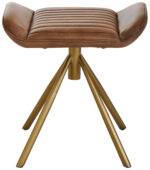 marco leather footstool. modern leather ottoman. genuine leather footstool. leather stool for living room. compact leather footrest. durable leather ottoman seat. stylish leather footstool. leather stool for modern homes. leather footrest with cushion. square leather footstool. footstool for sofa. leather accent stool. minimal leather footstool design. brown leather footrest. padded leather stool. leather stool with sturdy base. versatile leather footrest. small leather ottoman. elegant leather stool. leather footrest for bedroom. gold finish iron slanted legs.