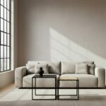 Dakota Nest of 2 Tables. Nesting tables. Black iron tables. Rattan and metal tables. Durable side tables. Space-saving furniture. Modern tables. Minimalist design. Natural living. Home furniture. Living room tables. Versatile tables. Black furniture. Contemporary decor. Stylish tables. Functional furniture. Accent tables. Small space furniture. Sleek square frames. Eco-friendly materials. Rustic-modern style.