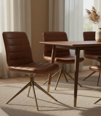 marco leather dining chair. modern leather dining chair. slanted leg leather chair. leather chair for dining table. tan leather dining seat. genuine leather dining chair. leather chair with metal legs. leather upholstered dining chair. sleek dining room chair. padded leather dining chair. comfortable dining chair. durable leather seat. stylish dining chair design. leather side chair. compact leather dining chair. contemporary leather chair. leather chair with angled legs. minimal dining room chair. leather accent chair for dining. easy clean leather chair. gold finish iron slanted legs.