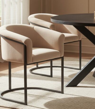 Veda Velvet Dining Chair. black velvet chair. gold frame chair. mink velvet chair. black frame chair. modern velvet chair. upholstered dining chair. plush velvet seating. sleek dining chair. compact dining chair. comfortable dining chair. stylish dining furniture. contemporary dining chair. luxury velvet chair. velvet accent chair. living room furniture. dining room furniture. modern home furniture. metal frame chair. velvet chair for small spaces. elegant velvet chair.