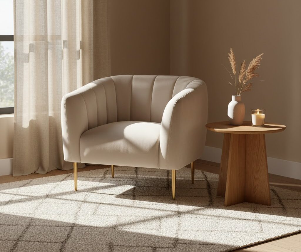 Delano Velvet Armchair Delano Velvet Armchair. Velvet Armchair. Light Grey Armchair. Light Blue Armchair. Mid-Century Modern Chair. Upholstered Armchair. Channel Tufted Chair. Foam Cushion Armchair. Soft Velvet Chair. Gold Metal Legs Chair. Stylish Accent Chair. Compact Armchair. Home Furniture. Modern Living Room Chair. Cozy Seating. Contemporary Armchair. Luxury Home Seating. Decorative Chair. Bedroom Chair. Office Accent Chair. Plush Velvet Upholstery. Elegant Lounge Chair. Comfortable Armchair. Tactile Texture Chair. Glam Armchair.