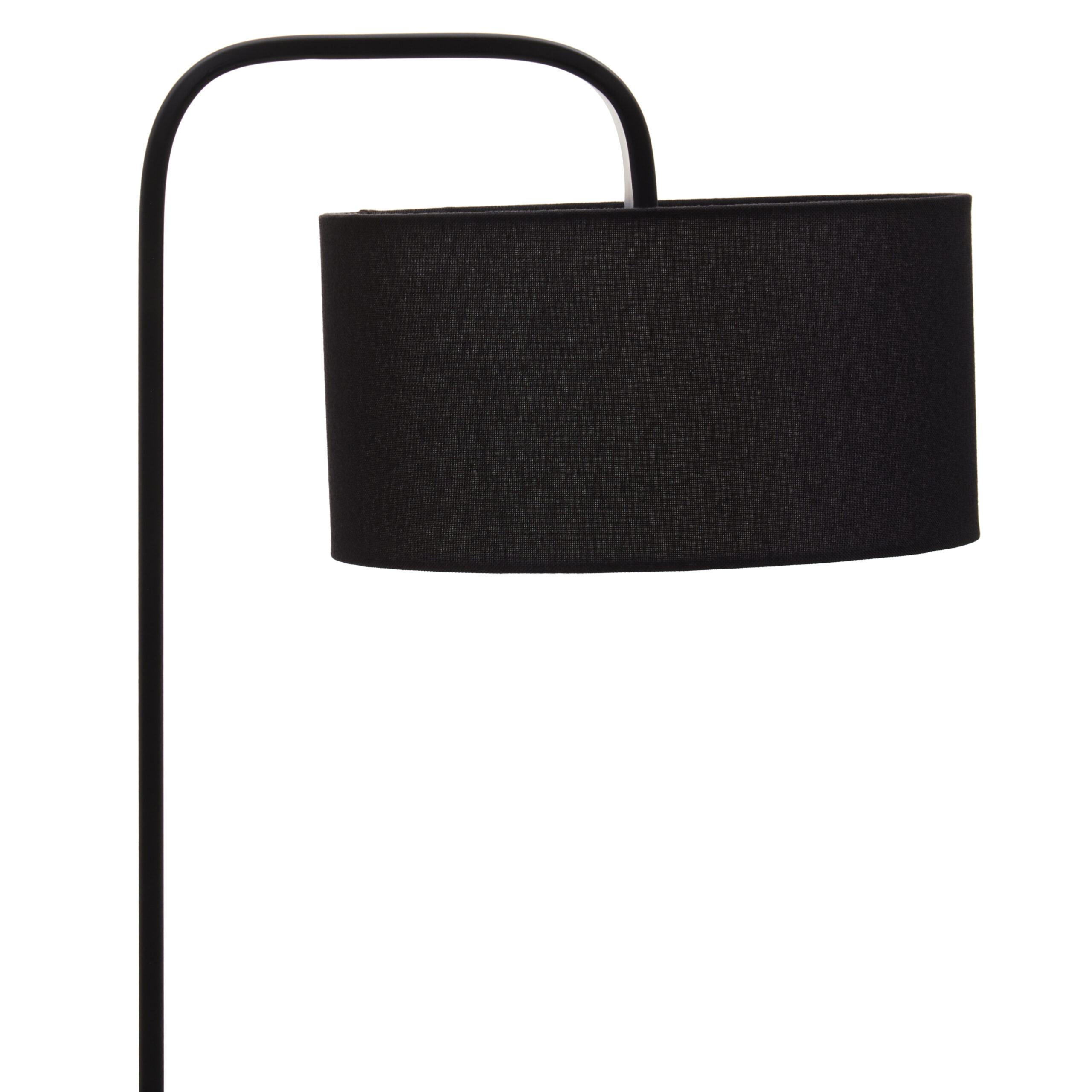 Sabrina table lamp. Black table lamp. C-shaped lamp. Modern lighting. Contemporary table lamp. Minimalist lamp. Fabric shade lamp. Black metal lamp. Bedside lighting. Desk lamp. Ambient lighting. Sculptural lamp. Sleek lamp. Home lighting. Decorative lamp. Compact lamp. Stylish table lamp. Reading lamp. Black shade lamp. Modern home décor. Accent lamp. Small table lamp. Contemporary interior. Minimalist décor. Unique lighting design.