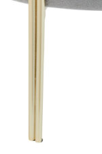 Vienna Round Velvet Stool. Round velvet stool. Velvet pouffe. Luxury accent stool. Modern footstool. Gold leg stool. Contemporary seating. Upholstered stool. Glam home furniture. Bedroom accent stool. Living room stool. Vanity stool. Compact seating. Round ottoman. Soft velvet furniture.