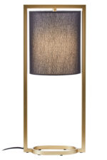 Azala Table Lamp. Matte Gold Table Lamp. Black Linen Shade Lamp. Contemporary Table Lamp. Modern Home Lighting. Sleek Metal Frame Lamp. Sledge Base Lamp. Side Table Lamp. Desk Lamp. Living Room Lamp. Bedroom Lamp. Boutique Style Lamp. Minimalist Lighting Feature. Elegant Home Accent Lamp. Functional Ambient Lighting.
