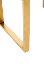 Cardoba Shagreen Bedside Table. Black shagreen leather. Gold U-shaped legs. Knocker-style handle. Modern nightstand. Luxury bedside table. Contemporary furniture. Textured finish. Durable frame. Boutique bedroom décor.