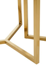 Corina Set of 2 Shagreen Side Tables. Black shagreen tables. Gold finish legs. Tray-style tops. Nesting tables. Modern accent furniture. Luxury side tables. Contemporary living room décor. Durable furniture. Boutique design.