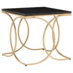 Miro Side Table. Black marble furniture. Gold finish side table. Modern luxury décor. Minimalist accent table. Stainless steel frame. Elegant living room table. Marble and gold furniture. Compact modern table. Designer home accent.