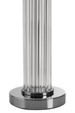 Whitley Table Lamp. Fluted Glass Lamp. Translucent Glass Lamp. Chrome Edge Lamp. Chrome Base Table Lamp. Cream Fabric Shade Lamp. Ambient Lighting. Boutique Style Lamp. Modern Table Lamp. Contemporary Lamp. Bedside Table Lamp. Side Table Lamp. Elegant Home Lighting. Decorative Table Lamp. Living Room Lamp. Bedroom Lamp. Luxury Table Lamp. Designer Lighting. Sculptural Lamp. Timeless Table Lamp.