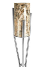 Relic Onyx Stone Floor Lamp. Onyx Floor Lamp. Stainless Steel Floor Lamp. Luxury Floor Lamp. Contemporary Lighting Feature. Modern Home Accent Lamp. Textured Stone Lamp. Statement Floor Lamp. Designer Floor Lamp. Ambient Lighting. Stylish Home Lighting. Unique Floor Lamp. Artisanal Lighting Piece. Reflective Metal Lamp. Sleek Floor Lamp.