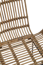 Candence Rattan Chair. Natural rattan chair. Black iron legs. Handwoven rattan seat. Modern accent chair. Bohemian furniture. Coastal style seating. Organic home décor. Lightweight chair. Natural living furniture.