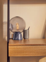 Arden Globe Lamp. Black Marble Lamp. Marble Base Lamp. Modern Table Lamp. Glass Globe Lamp. Designer Lighting. Contemporary Home Decor. Minimalist Lighting. Luxury Table Lamp. Bedside Lamp. Living Room Lamp. Office Desk Lamp. Ambient Lighting. Modern Home Accessories. Elegant Lighting Design. Statement Table Lamp. Clear Glass Lamp. Solid Marble Base. High-End Lighting. Interior Design Accent.