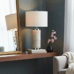 Niva Table Lamp. White Marble Table Lamp. Round Fabric Shade Lamp. Contemporary Table Lamp. Modern Home Lighting. Chic Accent Lamp. Portable Table Lamp. Minimalist Lighting Feature. Boutique Style Lamp. Elegant Home Decor Lamp. Side Table Lamp. Desk Lamp. Ambient Lighting Lamp. Stylish Living Room Lamp. Luxury Table Lamp.