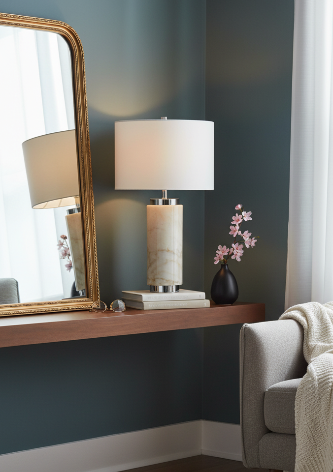 Niva Table Lamp Niva Table Lamp. White Marble Table Lamp. Round Fabric Shade Lamp. Contemporary Table Lamp. Modern Home Lighting. Chic Accent Lamp. Portable Table Lamp. Minimalist Lighting Feature. Boutique Style Lamp. Elegant Home Decor Lamp. Side Table Lamp. Desk Lamp. Ambient Lighting Lamp. Stylish Living Room Lamp. Luxury Table Lamp.