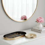 Orva Set of 2 Trays. Black and Gold Tray. Navy and Gold Tray. Cream and Gold Tray. Luxe Serving Trays. Minimalist Trays. Coffee Table Trays. Sideboard Trays. Console Table Trays. Designer Accent Trays. Layered Tray Set. Elegant Home Accessories. Modern Tabletop Trays. Decorative Serving Trays. Contemporary Home Décor. Functional Tray Set. Stylish Coffee Table Accessories. Chic Living Room Décor. Luxury Table Accessories. Versatile Serving Trays.