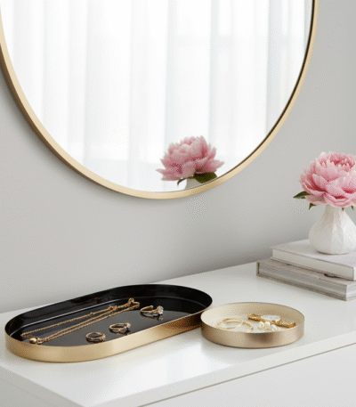 Orva Set of 2 Trays. Black and Gold Tray. Navy and Gold Tray. Cream and Gold Tray. Luxe Serving Trays. Minimalist Trays. Coffee Table Trays. Sideboard Trays. Console Table Trays. Designer Accent Trays. Layered Tray Set. Elegant Home Accessories. Modern Tabletop Trays. Decorative Serving Trays. Contemporary Home Décor. Functional Tray Set. Stylish Coffee Table Accessories. Chic Living Room Décor. Luxury Table Accessories. Versatile Serving Trays.