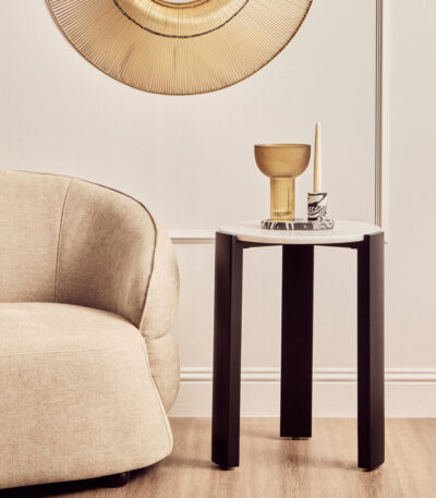 Toscana White Marble Top Side Table. Round Marble Side Table. Modern Side Table. Black Acacia Wood Side Table. Living Room Side Table. Bedroom Accent Table. Contemporary Side Table. Minimalist Home Furniture. Luxury Side Table. Handmade Marble Side Table. Durable Side Table. Designer Side Table. Statement Side Table. Sleek Home Accent. Functional Side Table. Modern Accent Table. Monochromatic Side Table. White Marble Furniture. Natural Stone Side Table. Scandinavian Style Side Table.