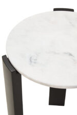 Toscana White Marble Top Side Table. Round Marble Side Table. Modern Side Table. Black Acacia Wood Side Table. Living Room Side Table. Bedroom Accent Table. Contemporary Side Table. Minimalist Home Furniture. Luxury Side Table. Handmade Marble Side Table. Durable Side Table. Designer Side Table. Statement Side Table. Sleek Home Accent. Functional Side Table. Modern Accent Table. Monochromatic Side Table. White Marble Furniture. Natural Stone Side Table. Scandinavian Style Side Table.