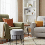 Vey Cage Frame Stool. Grey Velvet Stool. Black Metal Base. Grid Wireframe Stool. Industrial Side Stool. Modern Accent Stool. Contemporary Seating. Minimalist Stool. Living Room Stool. Bedroom Stool. Office Stool. Plush Velvet Stool. Sleek Industrial Furniture. Compact Seating Option. Decorative Stool. Modern Home Accessory. Urban Style Stool. Functional Accent Furniture. Designer Velvet Stool. Stylish Seating.