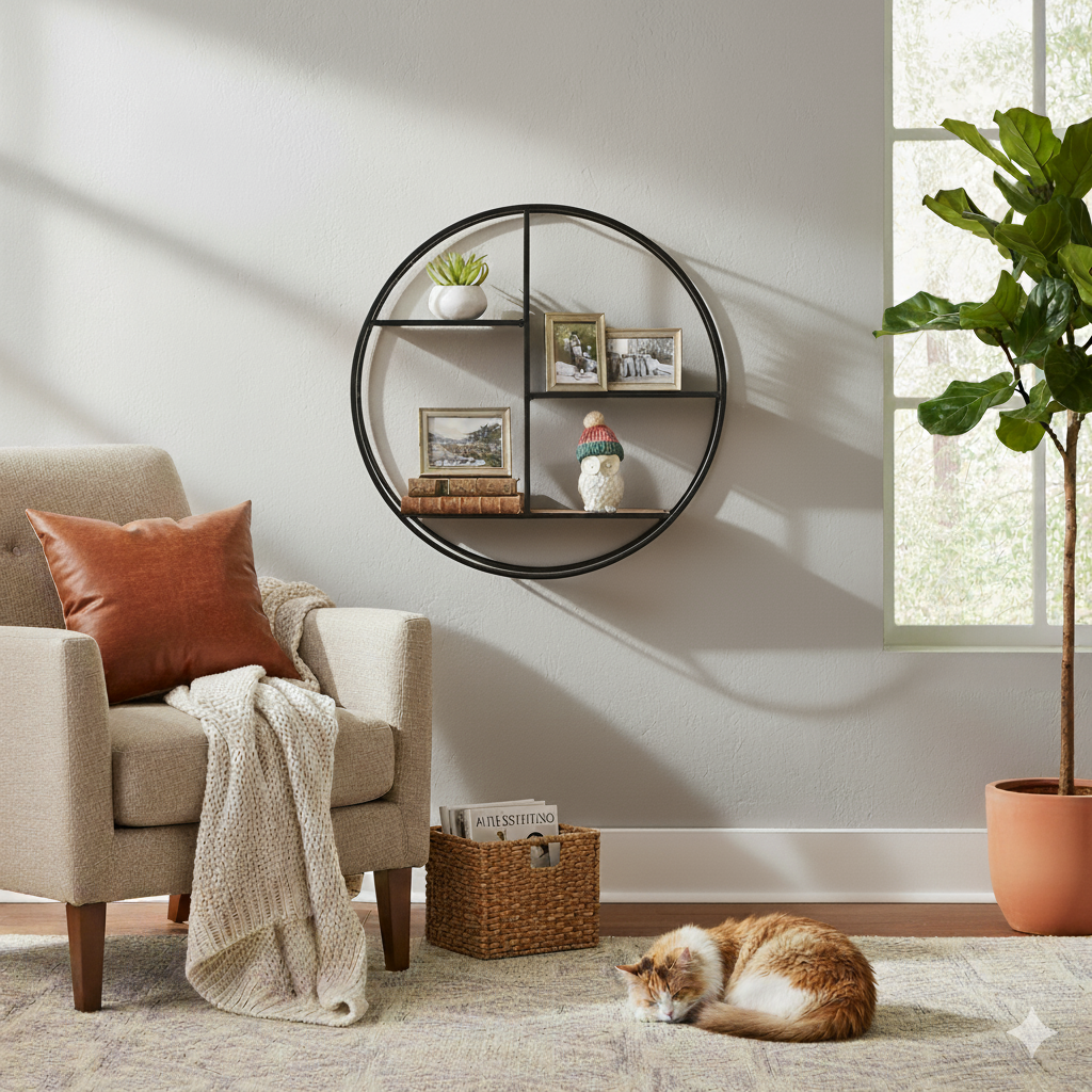 Virello 3 Tier Shelf Virello 3 Tier Shelf. Wall Mounted Shelf. Industrial Wall Shelf. Glass and Wood Shelf. Three Tier Wall Shelf. Modern Storage Shelf. Space Saving Shelf. Rounded Metal Frame Shelf. Contemporary Wall Storage. Decorative Wall Unit. Living Room Wall Shelf. Bedroom Wall Shelf. Office Storage Shelf. Stylish Display Shelf. Mixed Material Shelf. Modern Industrial Furniture. Floating Wall Shelf. Minimalist Wall Decor. Compact Wall Organizer. Designer Wall Shelf.