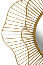 Eden Flower Wall Mirror. Gold flower mirror. Decorative wall mirror. Metal petal mirror. Floral wall décor. Modern gold mirror. Statement wall accessory. Contemporary flower mirror. Elegant home décor.