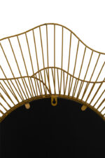 Eden Flower Wall Mirror. Gold flower mirror. Decorative wall mirror. Metal petal mirror. Floral wall décor. Modern gold mirror. Statement wall accessory. Contemporary flower mirror. Elegant home décor.