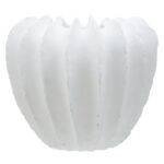 Dren Textured Vase. Modern decorative vase. White sculptural vase. Polyresin home décor. Minimalist vase. Organic design décor. Contemporary accent piece. Textured modern vase.