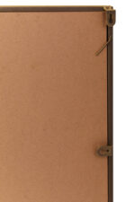 Frey Panelled Wall Mirror. Gold panel mirror. Rectangular wall mirror. Window-style mirror. Industrial wall décor. Modern gold mirror. Grid design wall mirror. Contemporary mirror. Elegant home accessory.