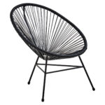 Raven Rattan 3 Piece Patio Set. Modern patio furniture. Rattan outdoor set. Black rattan chairs. Weather-resistant patio set. Contemporary garden furniture. Steel frame outdoor set. Balcony furniture. Outdoor seating set.