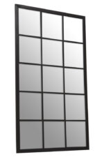 Meza Grid Rectangular Wall Mirror. Grid wall mirror. Rectangular decorative mirror. Modern wall mirror. Statement home mirror. Industrial style mirror. Contemporary wall décor. Decorative mirrors UK. Living room wall mirror. Bedroom wall mirror. Hallway mirror. Large wall mirror. Metal grid mirror. Rectangular home mirror. Modern interior mirror.