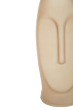 Oat Gold Sculpture Vase. Gold glass vase. Sculptural decorative vase. Boho décor accessory. Tribal inspired home décor. Artistic gold vase. Modern centerpiece. Metallic home accent. Contemporary glass sculpture.