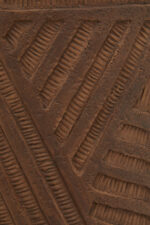 Sable Textured Plant Pot. Brown planter. Fibreglass plant pot. Hand-painted geometric design. Modern plant pot. Abstract pattern planter. Contemporary home décor. Durable indoor planter. Artistic textured pot. Brown plant pot.