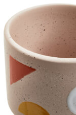 Tovi Abstract Plant Pot. Abstract ceramic planter. Colourful plant pot. Modern home décor. Artistic flower pot. Small indoor planter. Boho décor accessory. Contemporary ceramic pot.