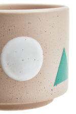 Tovi Abstract Plant Pot. Abstract ceramic planter. Colourful plant pot. Modern home décor. Artistic flower pot. Small indoor planter. Boho décor accessory. Contemporary ceramic pot.